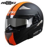 Nenki Men Women Full Face Racing Helmet Street Motorbike Modular Flip Up Dual Visor Sun Shield Lens Dot
